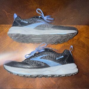 Brooks Divide Black and Light Blue Trail Shoes